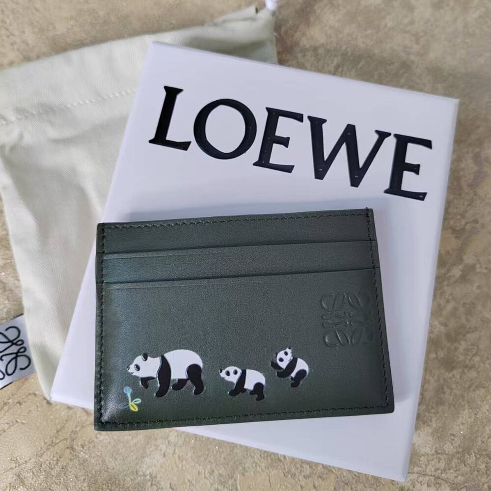 Loewe Suna Fujita Panda Card Holder